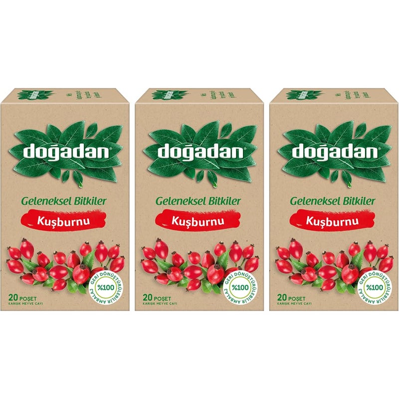 Dogadan Rosehip Tea (Pack of 3) - Image 1